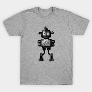 Portrait Of A Robot 6 Cyberpunk Artwork T-Shirt